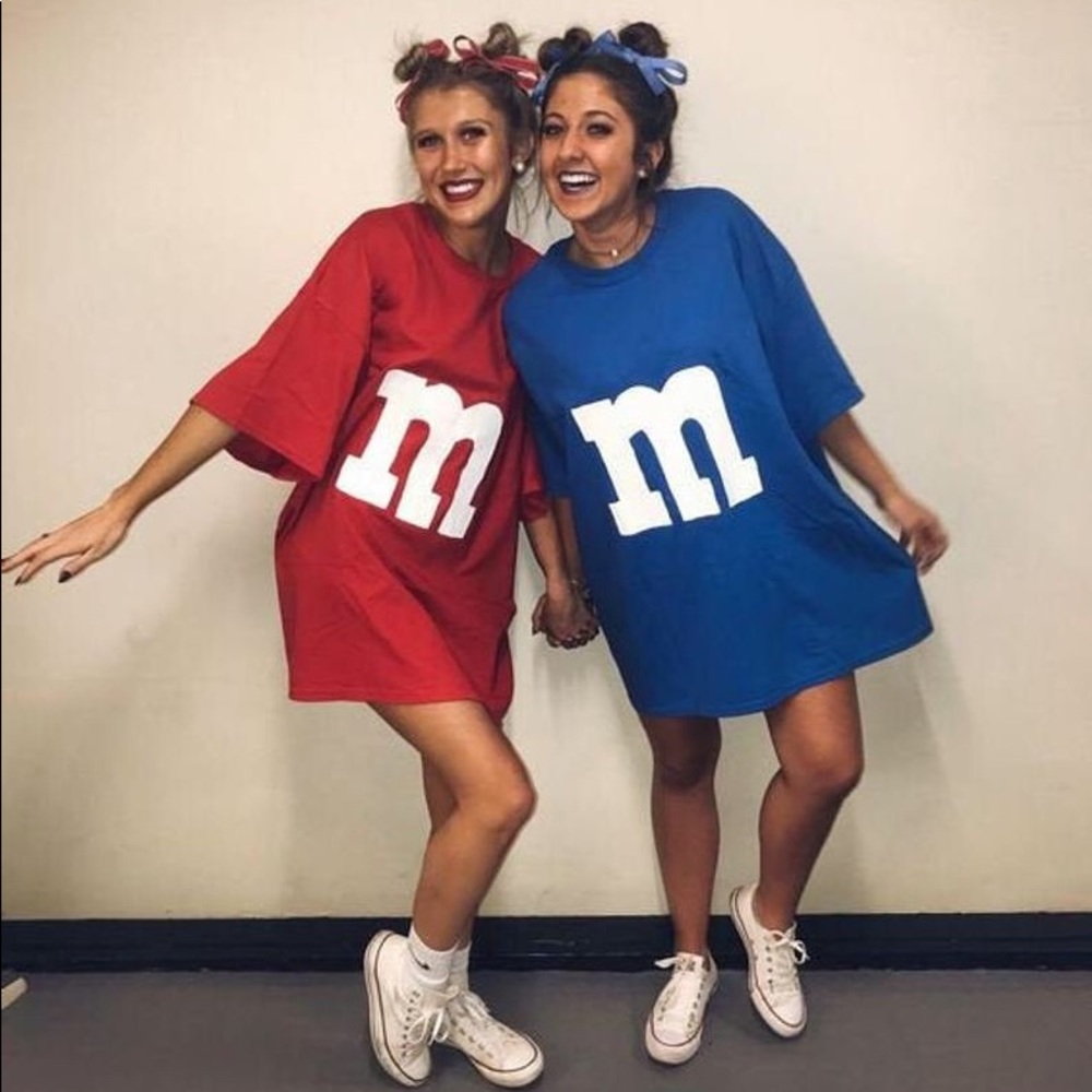 M&M Costume Shirt | Halloween Group Costume Tee | Oversized Graphic T-Shirt